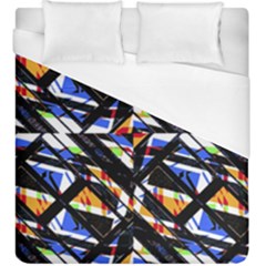 Multicolor Geometric Abstract Pattern Duvet Cover (king Size) by dflcprints