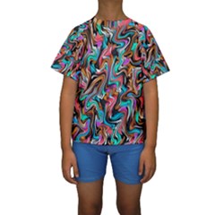 5 4 1 9 Kids  Short Sleeve Swimwear by ArtworkByPatrick