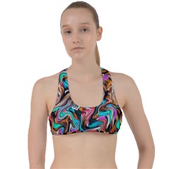 5 4 1 9 Criss Cross Racerback Sports Bra