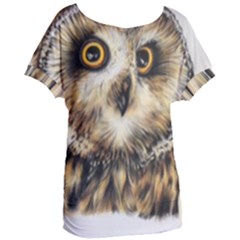 Owl Women s Oversized Tee by ArtByThree