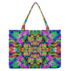 Pattern-854 Zipper Medium Tote Bag by ArtworkByPatrick