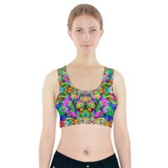 Pattern-854 Sports Bra With Pocket by ArtworkByPatrick