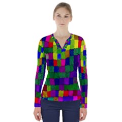 P 791 V-neck Long Sleeve Top by ArtworkByPatrick