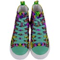 Pattern-807 Women s Mid-Top Canvas Sneakers View1