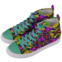 Pattern-807 Women s Mid-Top Canvas Sneakers View2