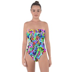 Artwork By Patrick-pattern-9 Tie Back One Piece Swimsuit by ArtworkByPatrick