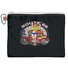 Route 66 Canvas Cosmetic Bag (xxl) by ArtworkByPatrick