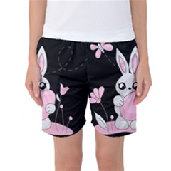 Easter Bunny  Women s Basketball Shorts by Valentinaart