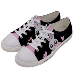 Easter Bunny  Women s Low Top Canvas Sneakers by Valentinaart