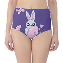 Easter Bunny  High-waist Bikini Bottoms