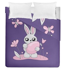 Easter Bunny  Duvet Cover Double Side (queen Size) by Valentinaart