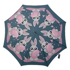 Easter Bunny  Hook Handle Umbrellas (medium) by Valentinaart