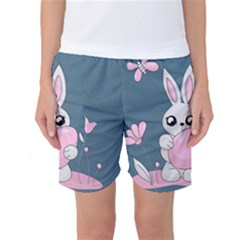 Easter Bunny  Women s Basketball Shorts by Valentinaart