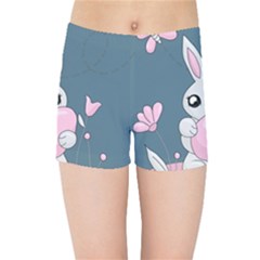 Easter Bunny  Kids Sports Shorts by Valentinaart