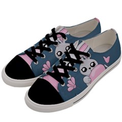 Easter Bunny  Men s Low Top Canvas Sneakers by Valentinaart