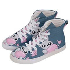 Easter Bunny  Men s Hi-top Skate Sneakers by Valentinaart