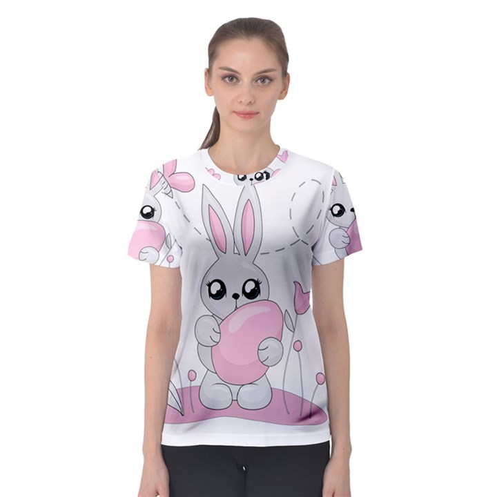 Easter bunny  Women s Sport Mesh Tee