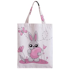 Easter Bunny  Zipper Classic Tote Bag by Valentinaart