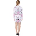 Easter bunny  V-neck Bodycon Long Sleeve Dress View2