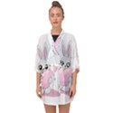 Easter bunny  Half Sleeve Chiffon Kimono View1