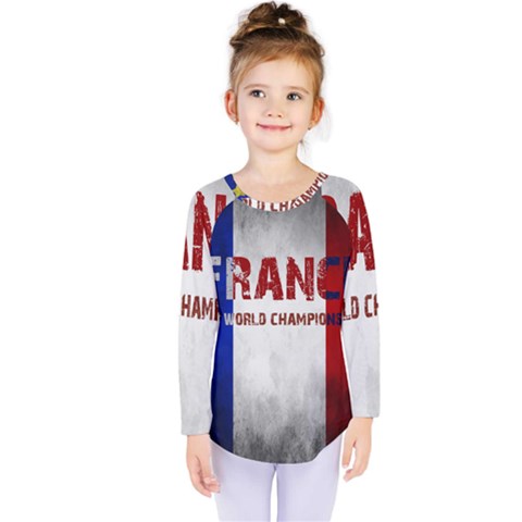 Football World Cup Kids  Long Sleeve Tee by Valentinaart