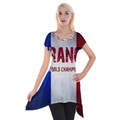 Football World Cup Short Sleeve Side Drop Tunic by Valentinaart