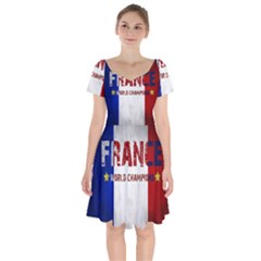 Football World Cup Short Sleeve Bardot Dress by Valentinaart