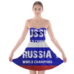 Football World Cup Strapless Bra Top Dress by Valentinaart