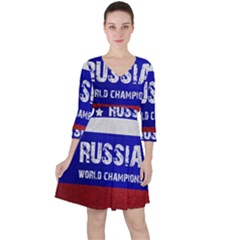 Football World Cup Ruffle Dress by Valentinaart