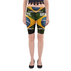 Football World Cup Yoga Cropped Leggings by Valentinaart