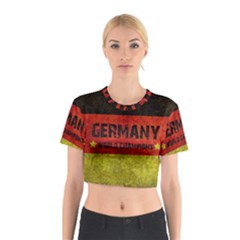 Football World Cup Cotton Crop Top by Valentinaart