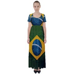 Football World Cup High Waist Short Sleeve Maxi Dress by Valentinaart