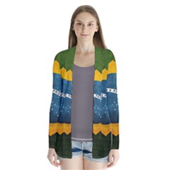 Football World Cup Drape Collar Cardigan by Valentinaart