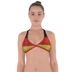 Football World Cup Halter Neck Bikini Top by Valentinaart