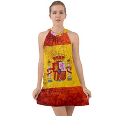 Football World Cup Halter Tie Back Chiffon Dress by Valentinaart