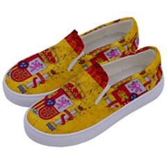 Football World Cup Kids  Canvas Slip Ons