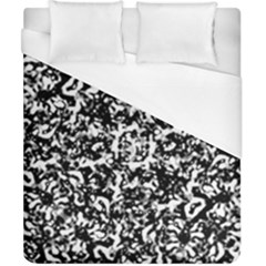 Black And White Abstract Texture Duvet Cover (california King Size) by dflcprints