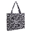 Black And White Abstract Texture Medium Tote Bag View2