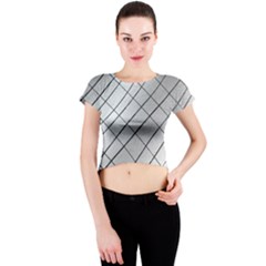 Silver Scratch Crew Neck Crop Top by quinncafe82