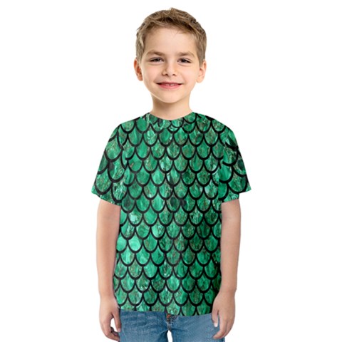 Mermaid Fish Scale Kids  Sport Mesh Tee by quinncafe82