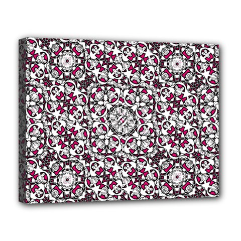 Boho Bold Vibrant Ornate Pattern Canvas 14  X 11  by dflcprints