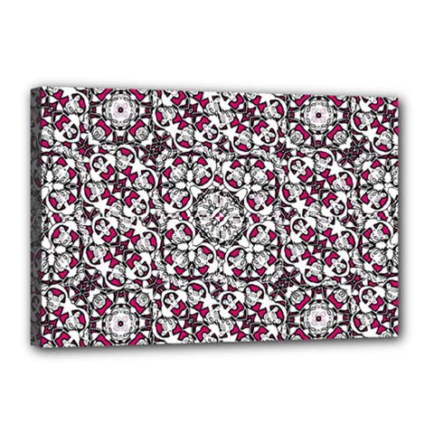 Boho Bold Vibrant Ornate Pattern Canvas 18  X 12  by dflcprints