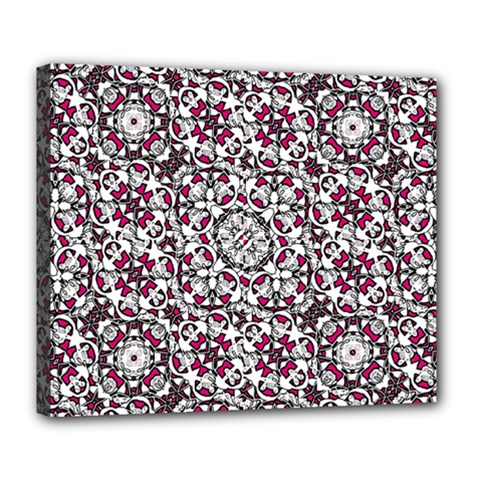 Boho Bold Vibrant Ornate Pattern Deluxe Canvas 24  X 20   by dflcprints