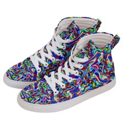 Pattern-10 Women s Hi-top Skate Sneakers