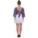 Pattern-10 Tie Back Butterfly Sleeve Chiffon Top View2