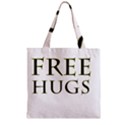 Freehugs Zipper Grocery Tote Bag View2