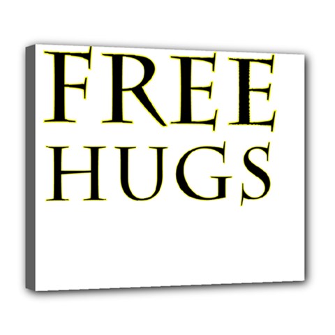 Freehugs Deluxe Canvas 24  X 20   by cypryanus