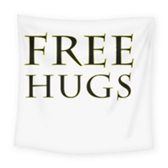 Freehugs Square Tapestry (large) by cypryanus