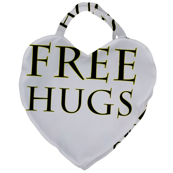 Freehugs Giant Heart Shaped Tote