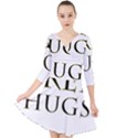 Freehugs Quarter Sleeve Front Wrap Dress View1